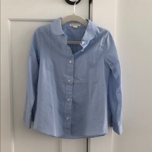 Crewcuts blue button down blouse